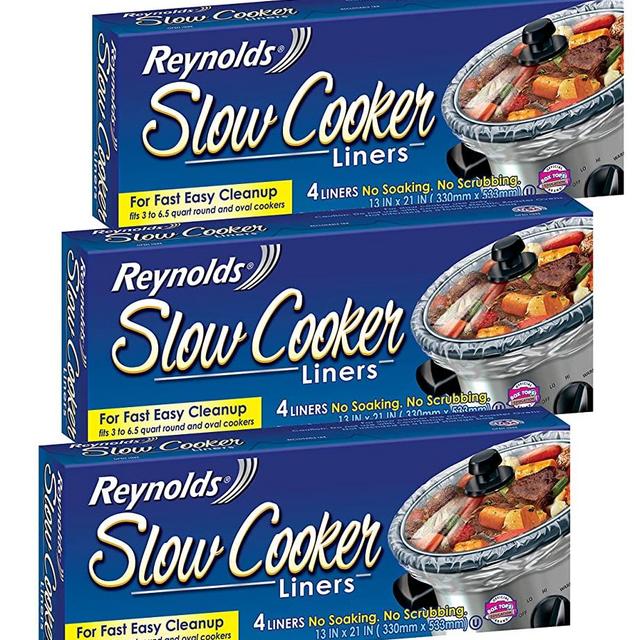Reynolds Metals Slow Cooker Liners 13"X21" - 3 Pack (12 Liners Total)