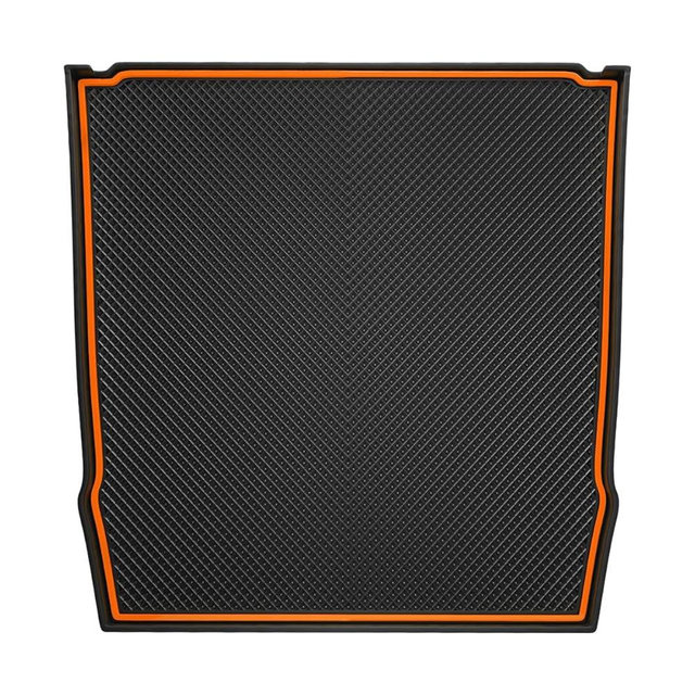 Auovo Dashboard Mats for Subaru Forester Accessories 2019-2024/ Crosstrek 2018-2023 / Impreza 2018-2023 Car Interior Silicone Material Dash Pad Liner (Upgrade,1 pcs Orange Trim Dashboard Mat)
