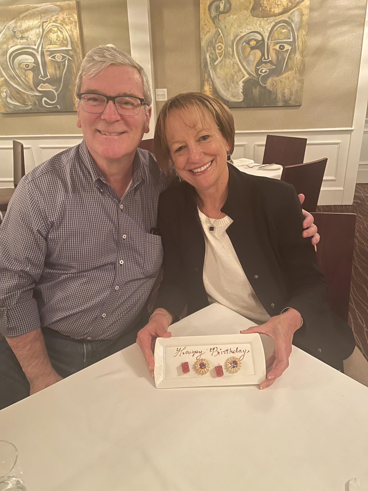 Cathy’s birthday dinner at Cuvee in Chatham