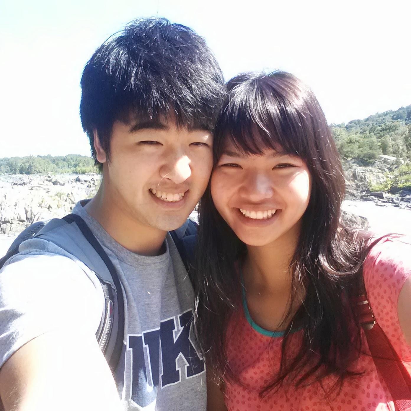 One of Julia's first times visiting Han Jun in DC, 2013. We spent a lovely afternoon hiking together at Great Falls park, VA.
