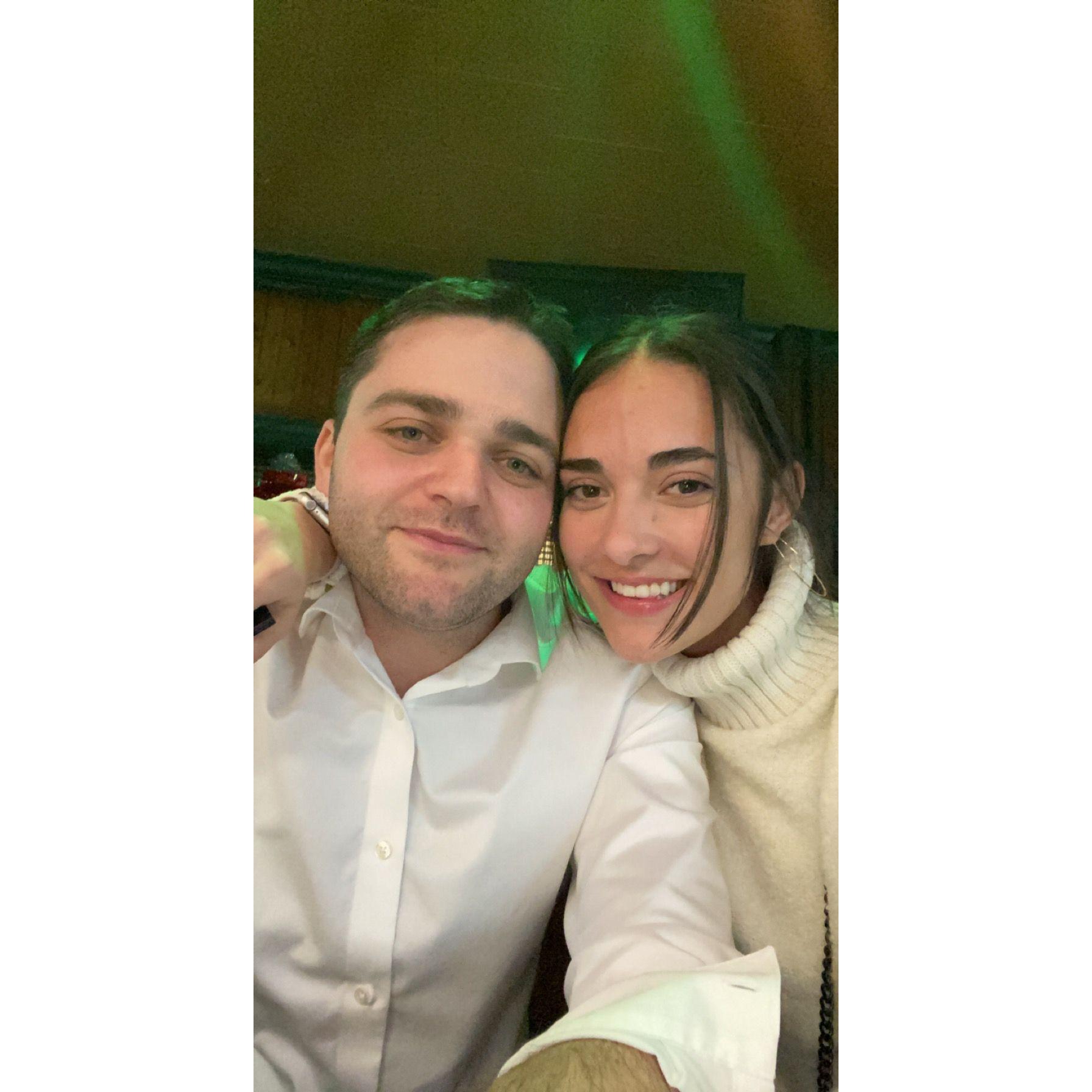 Selfie! This is the photo we used to share our relationship with friends and family!