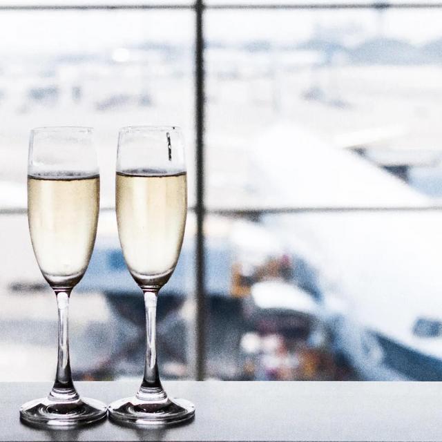 Buy us drinks at the airport bar!