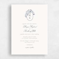 Blue Wedding Invitation - Palais Classic