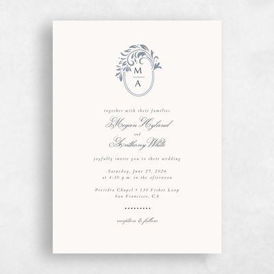 Multi-Colored Wedding Invitation - Palais Classic