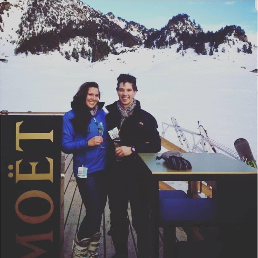 Skiing in Bacqueira, Spain on Christmas Day in 2012.