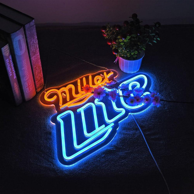 Yooyneon Beer Neon Sign for Bar Wall Décor Dimmable LED Lite Neon Signs USB Powered Neon Art Signs for Pub Store Man Cave Party Decor