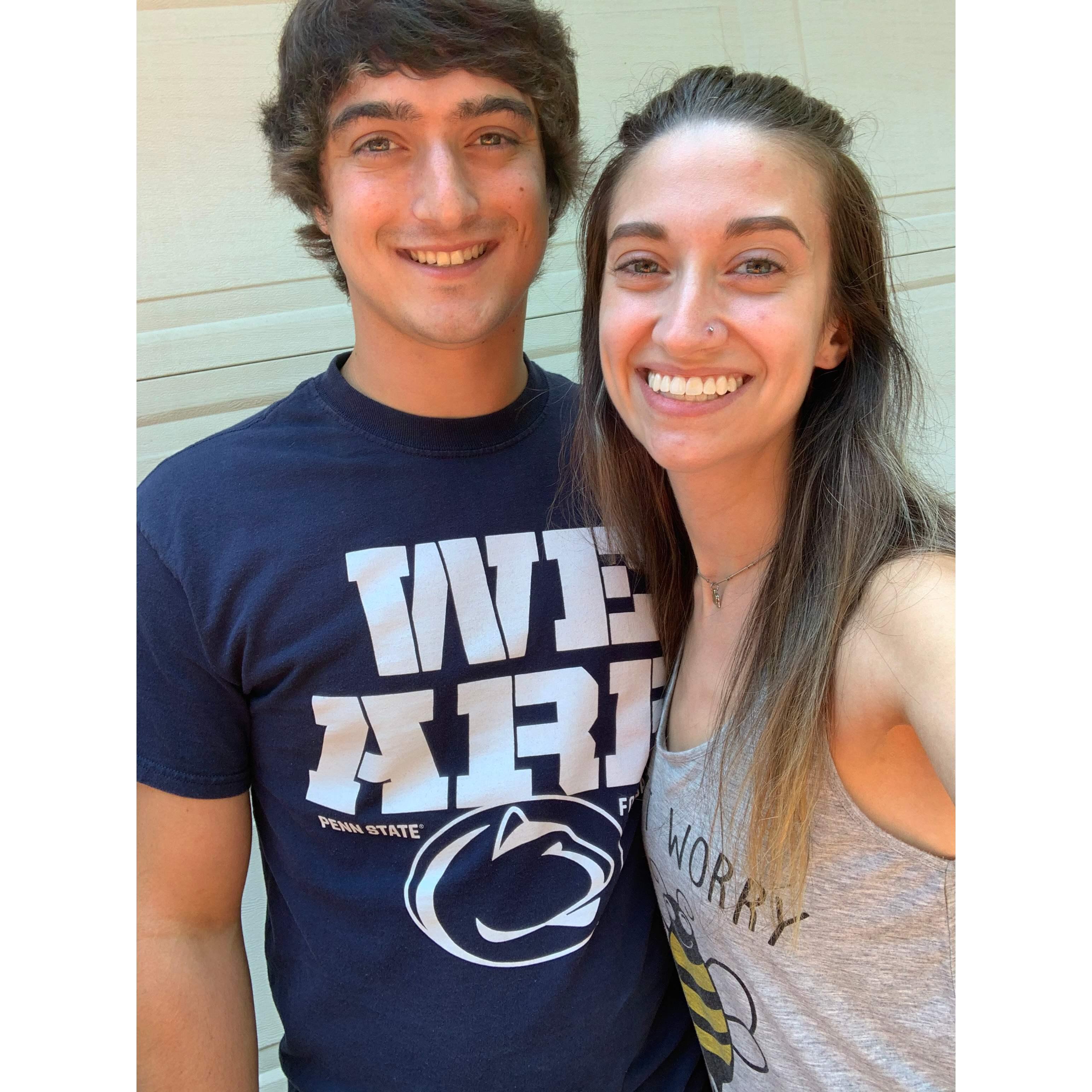Our first photo together as an official couple :)