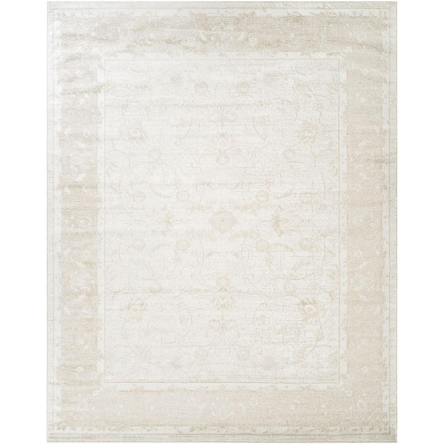 Nourison Dekor 7'10" x 9'10" Ivory Taupe Vintage Indoor Area Rug