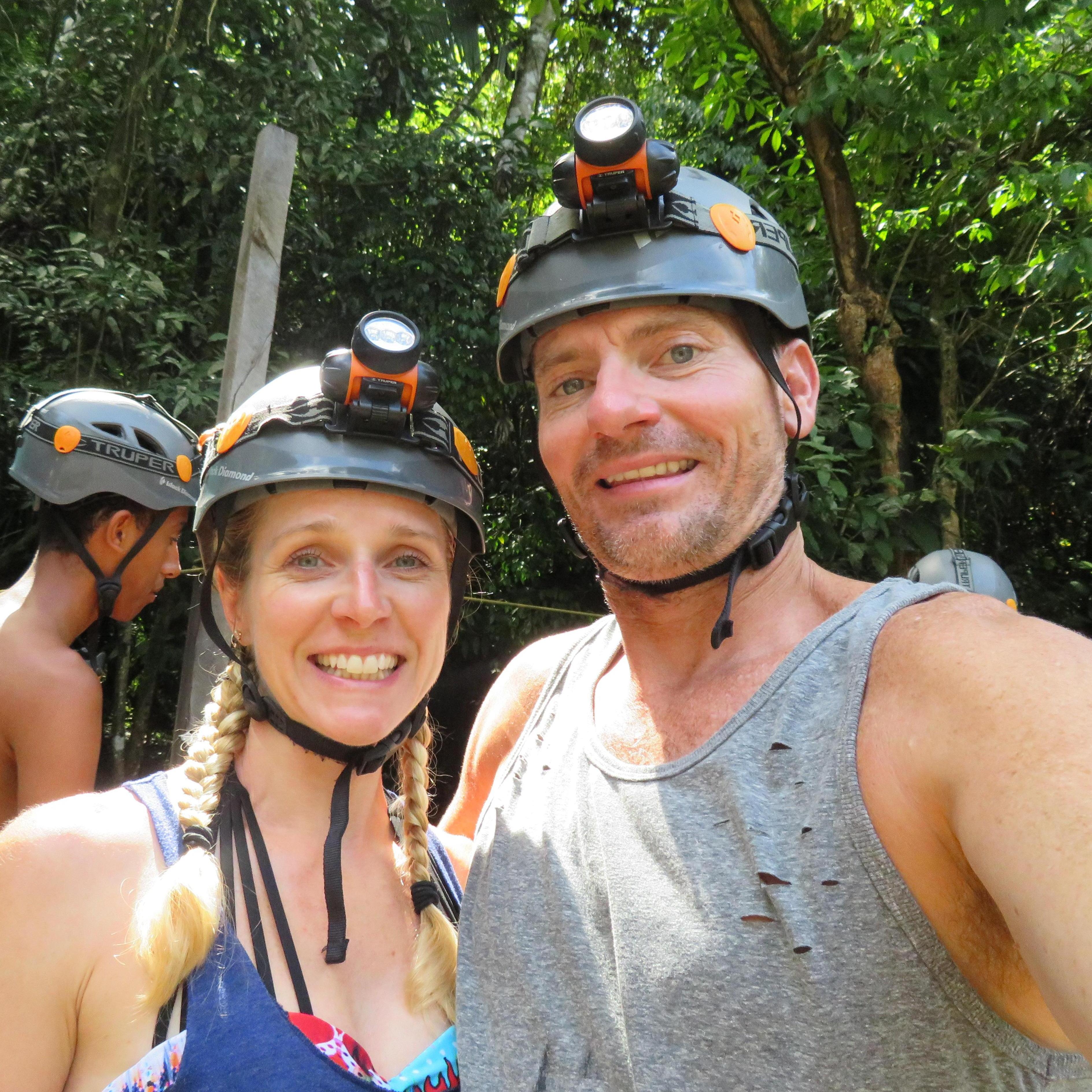 About to zipline!