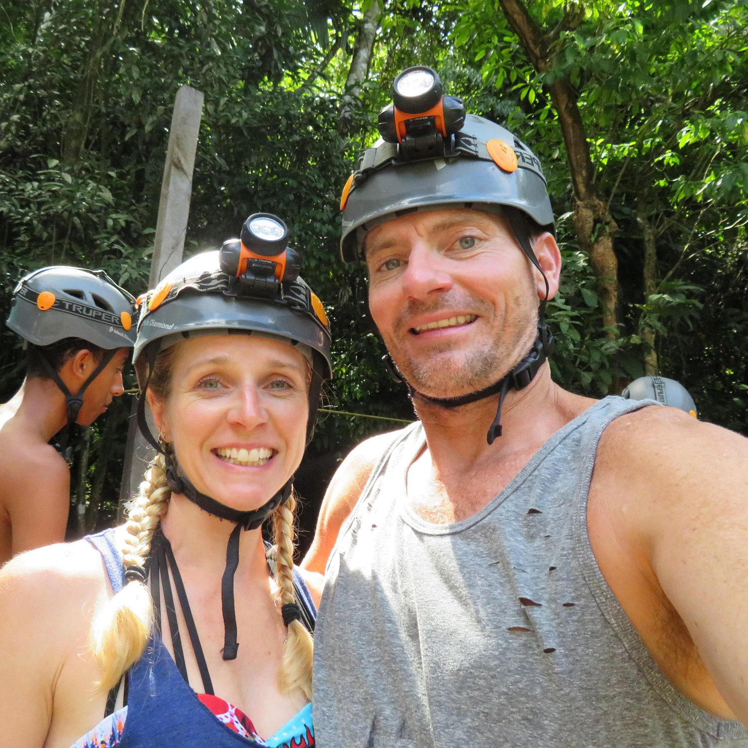 About to zipline!