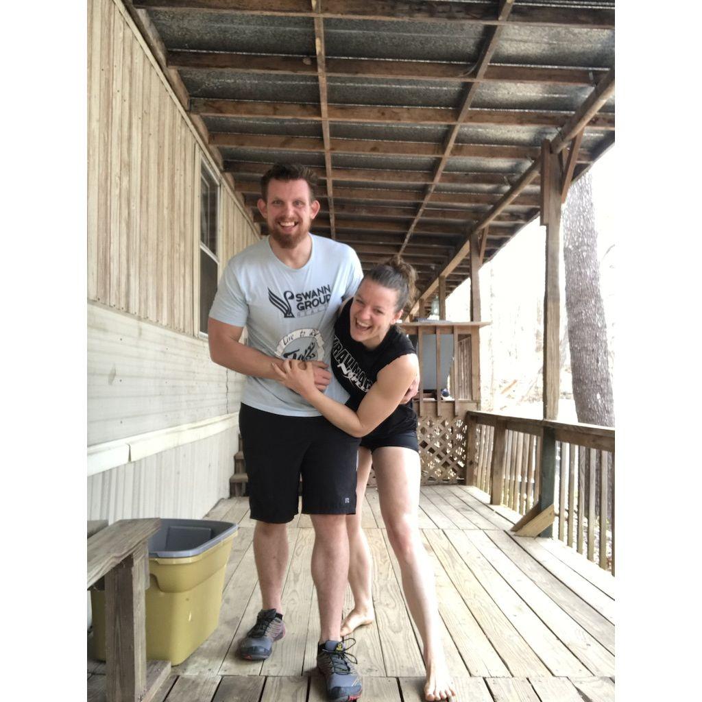 Two days after the pandemic started, thinking we'd be together for two whole weeks...