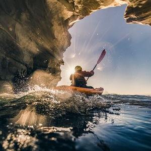Cave Kayaking on our Honeymoon