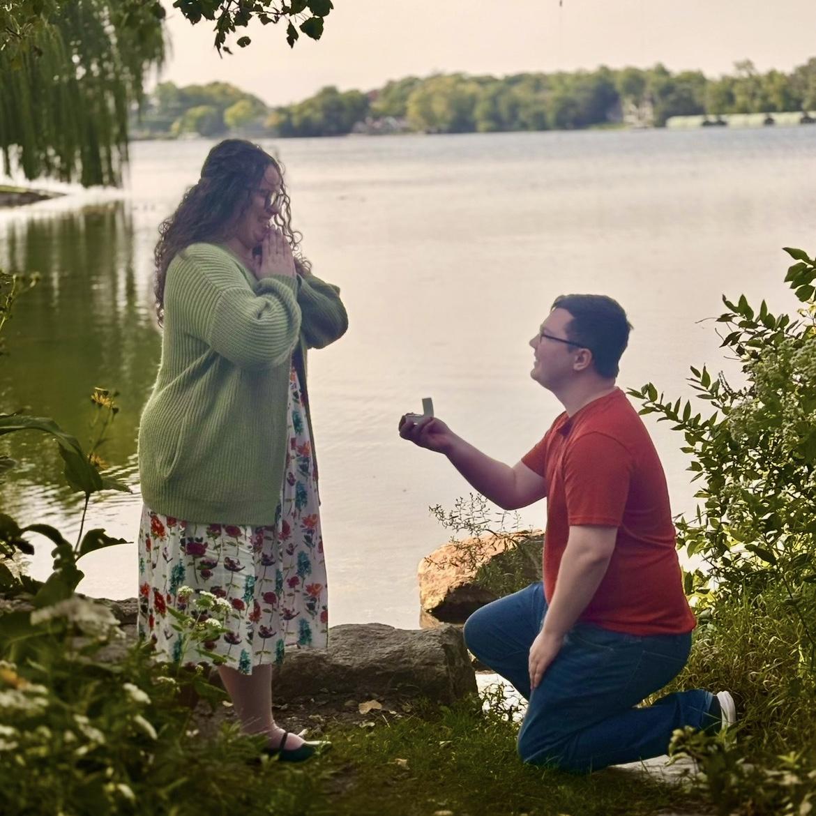 9/13/25- the proposal at Grey's Bay on Lake Minnetonka. Complete with McKenna (MOH) taking pictures and dinner with our parents to celebrate this next stage of life.