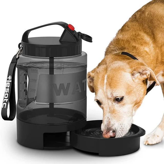 Dog Water Bowl Dispenser,Travel Dog Bowls for Camping Dog Park Hunting, 77OZ Dog Water Dispenser with Pull-Out Travel Water Bowls for Dogs,Dog Travel Water Bowl Dispenser Pet Dog Water Bottle,BPA Free