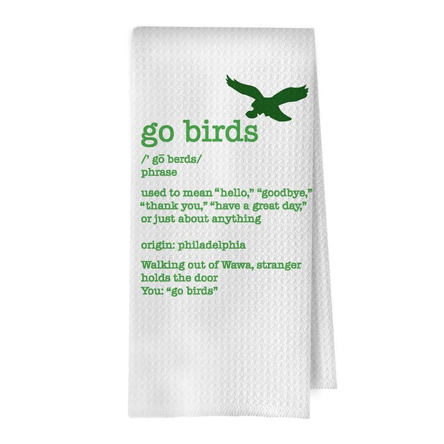 BlissfulAbon Football Gifts Kitchen Towels - God Birds Decorative Waffle Weave Dish Towels, Football Gifts for Women Men Boy Hand Towel, Football Fans Gifts, 16x24 Inch