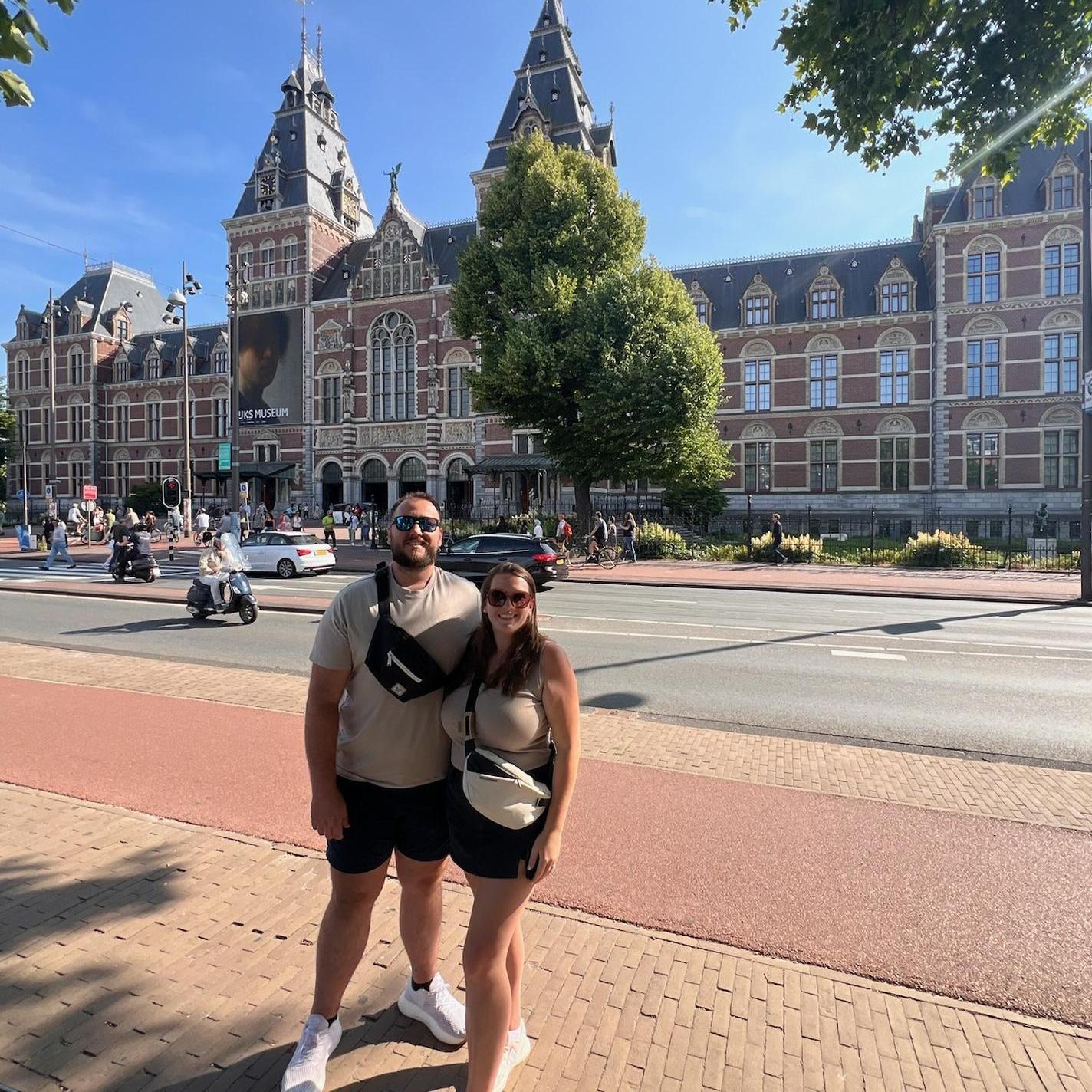 Our first European adventure together! This was taken in Amsterdam! June 2025
