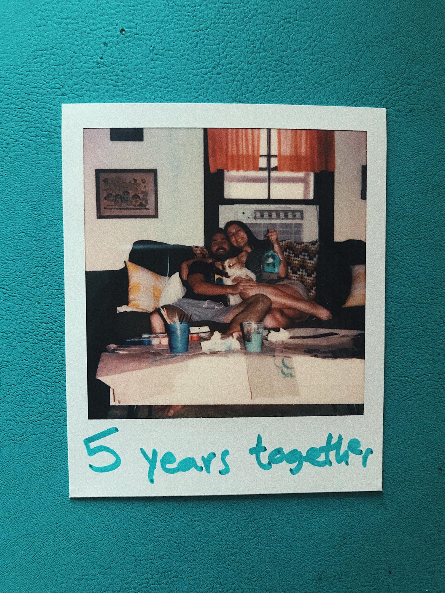 5 year anniversary, July 2019, we painted a birdhouse together
