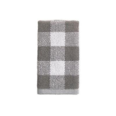 Bee & Willow™ Home Gingham Dobby Tip Towel in Grey