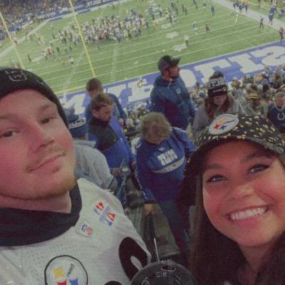 Connor took me to the Steelers game and even represented my team!