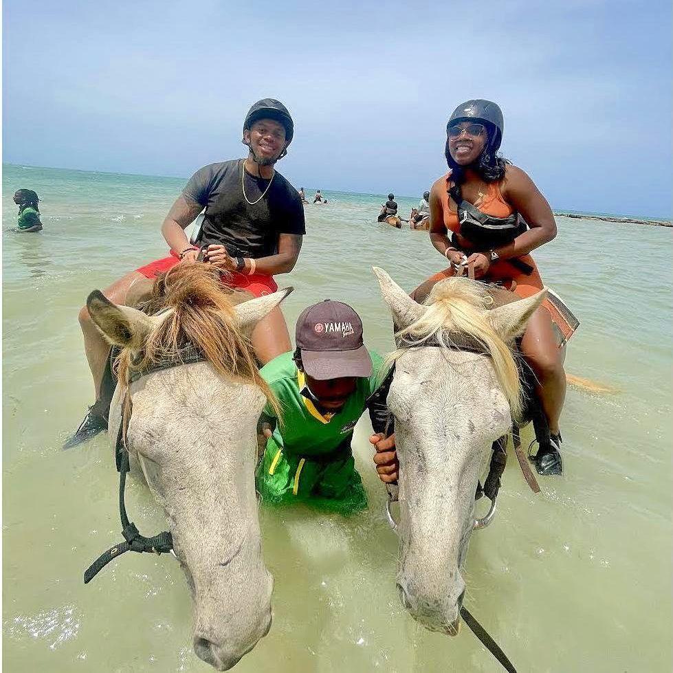 2022: Excursions in Jamacia for a destination wedding. Our horses did not get along.