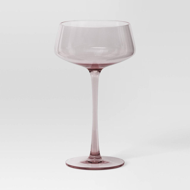 9.8oz Cocktail Coupe Glass Pink - Threshold™