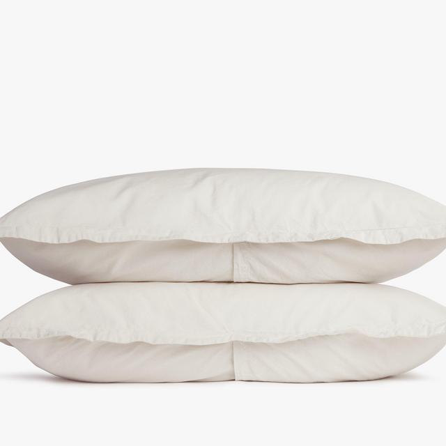 Percale Sham Set, Sand