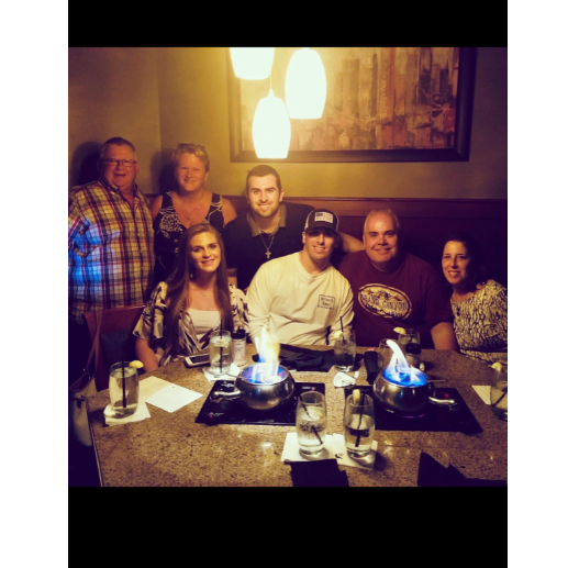 Birthday dinner at The Melting Pot.