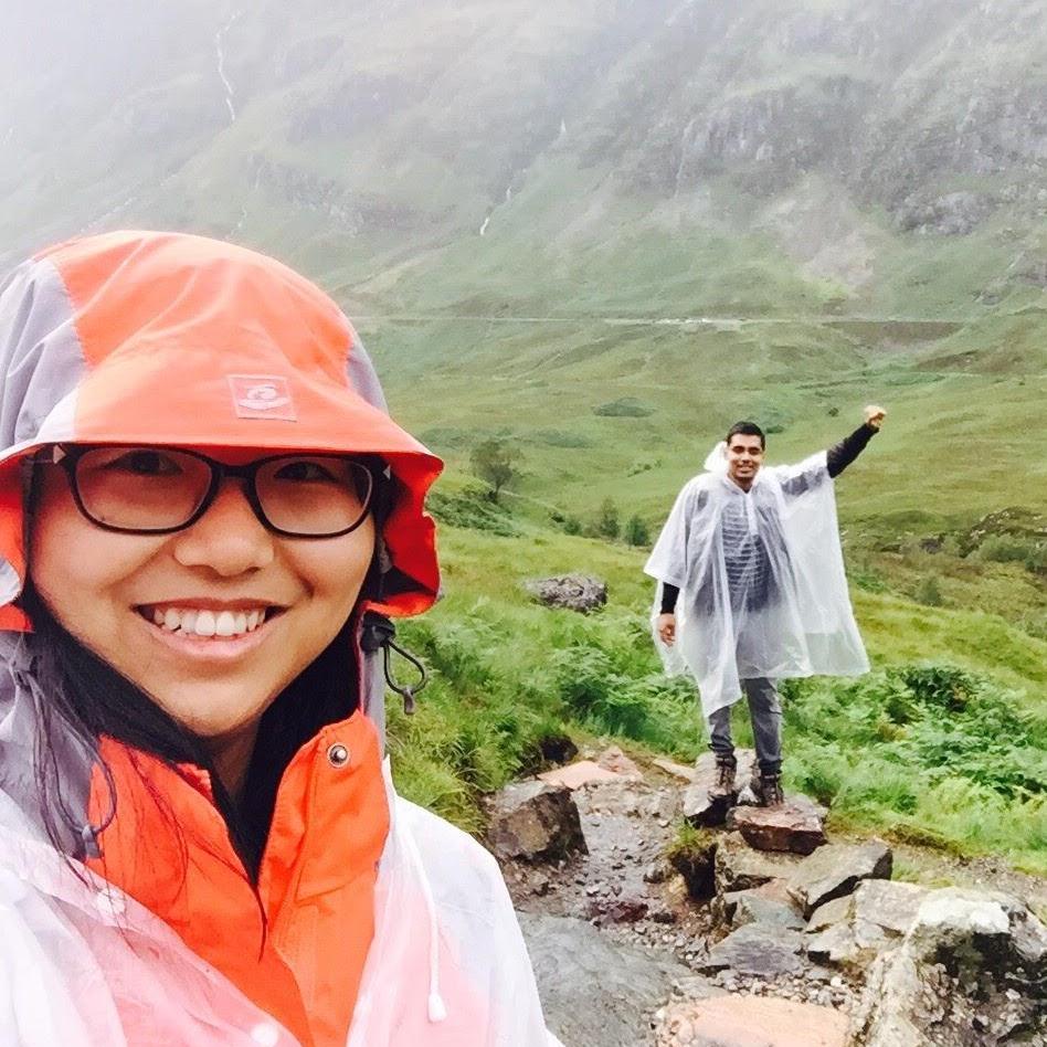 Enjoying our mid-roadtrip hikes in Scotland