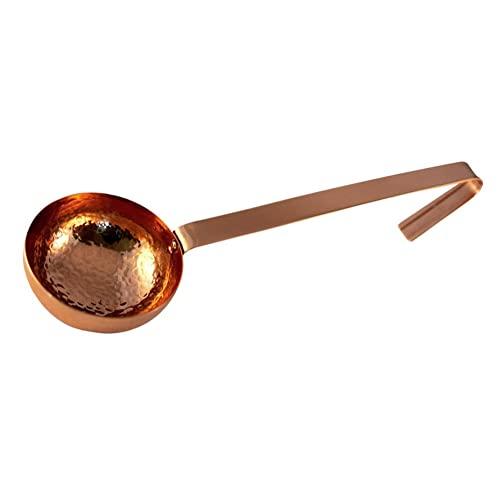 Premium Quality Hammered Copper Ladle - 100% Pure Heavy Gauge Copper - By Alchemade