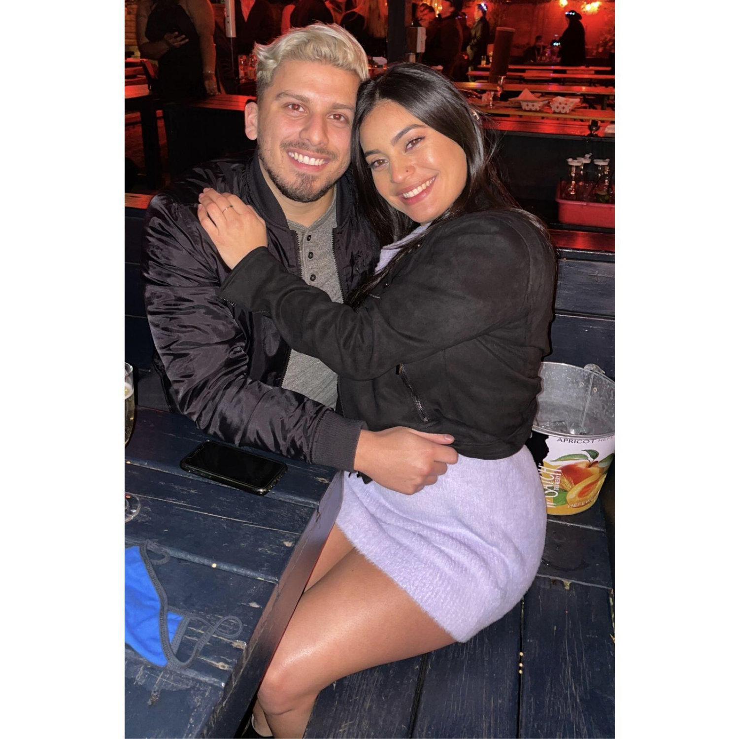New Year's 2021. Cesar was experimenting with his hair and looked like a Ken doll.