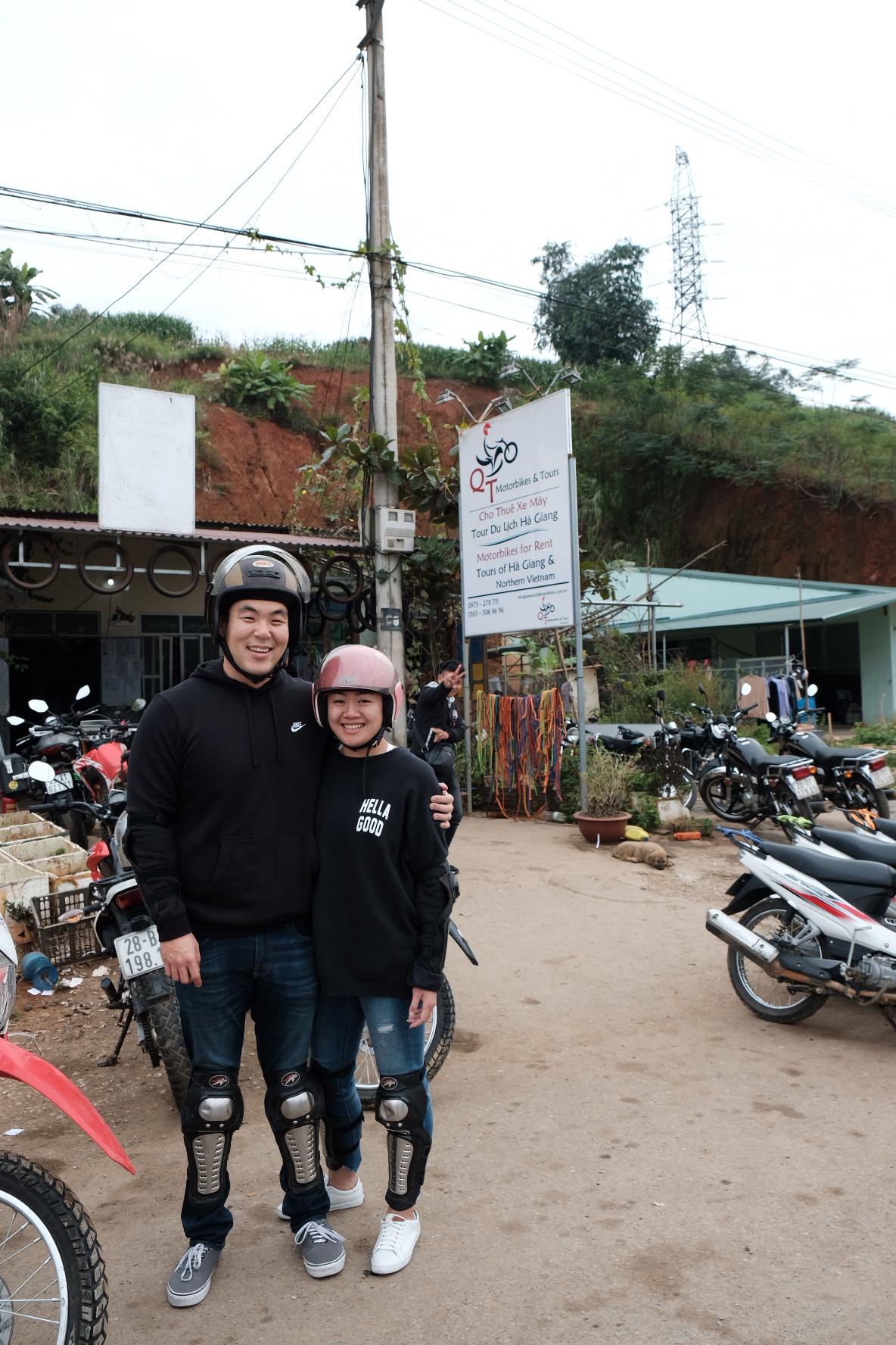 All smiles before we explored Ha Giang for 3 days