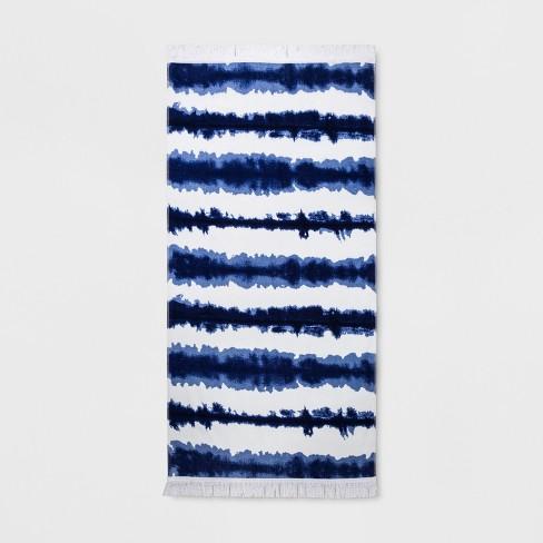 XL Tie Dye Beach Towel Blue - Opalhouse™