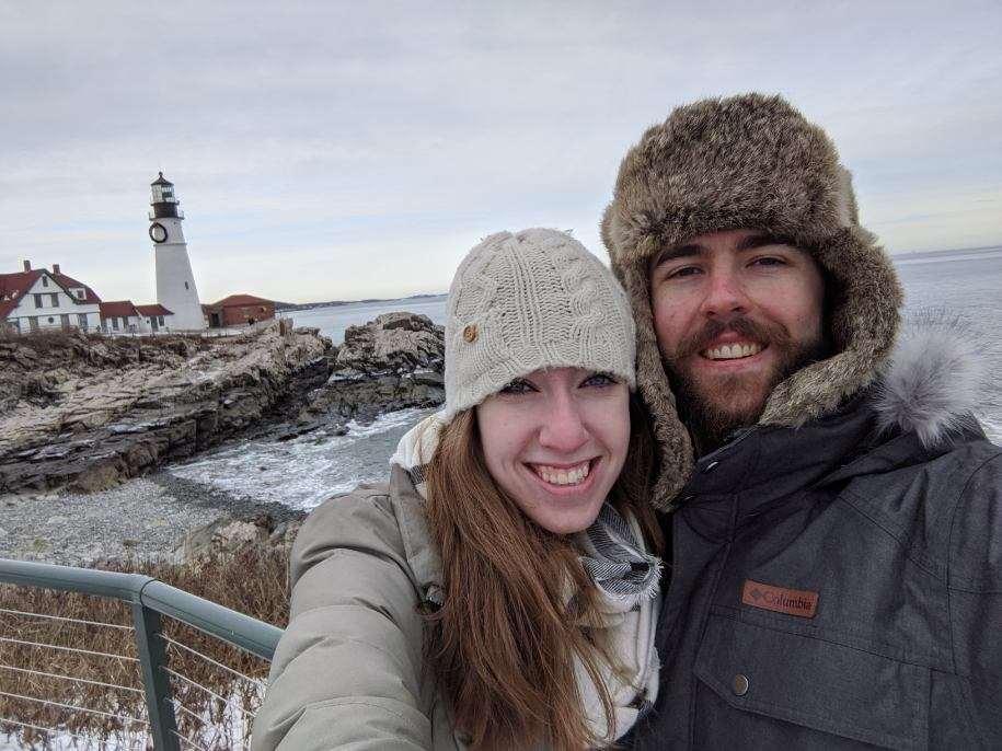 Bridget and John’s first trip together to Portland, Maine to celebrate John’s birthday