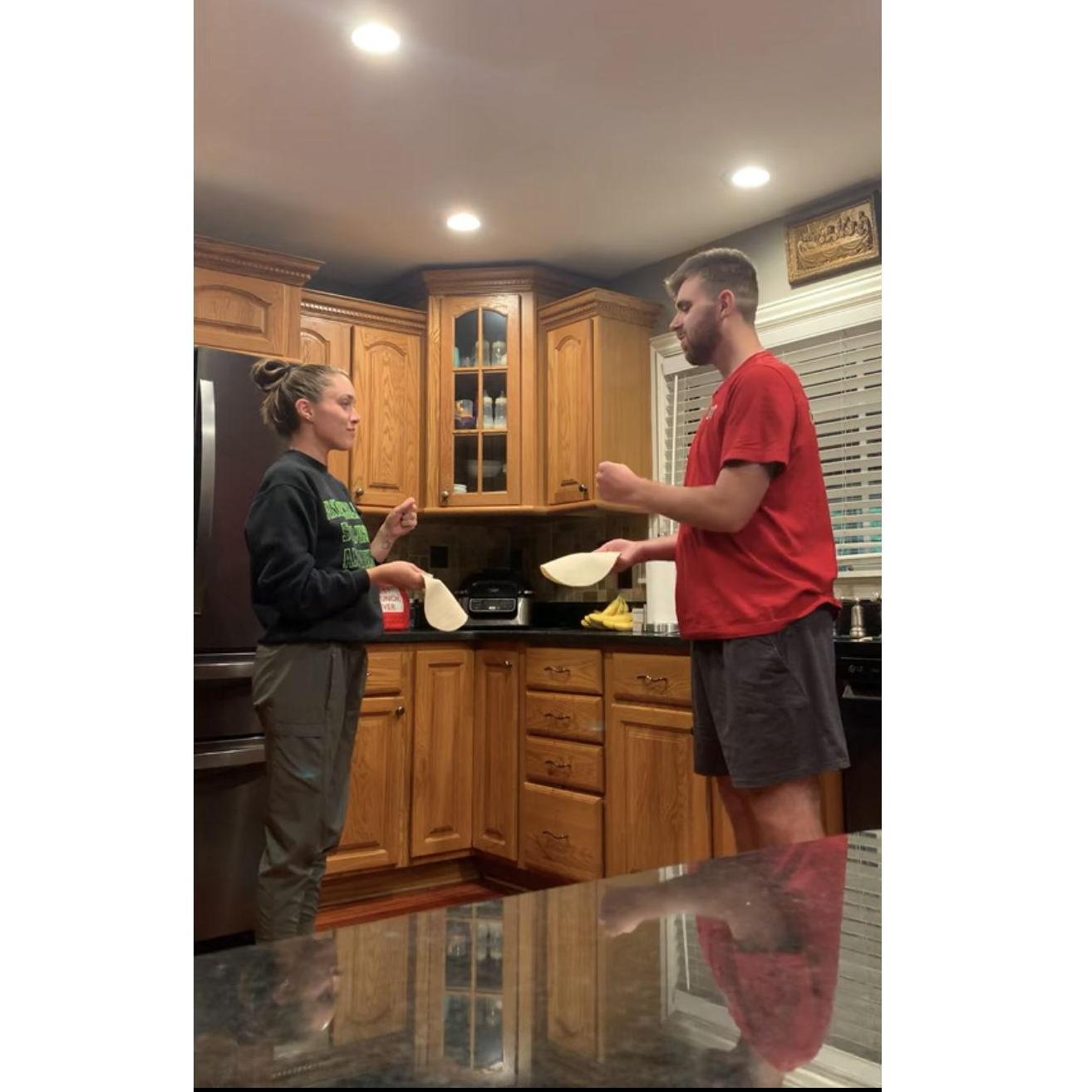 Solving all future fights with a tortilla challenge.