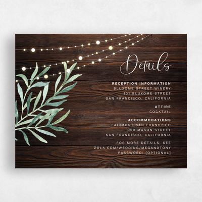 Brown Country Wedding Enclosure - Saranac
