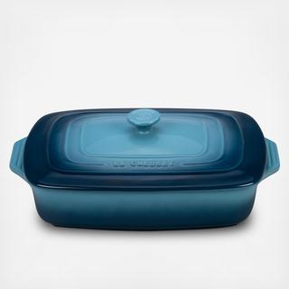 Covered Rectangular Casserole Dish