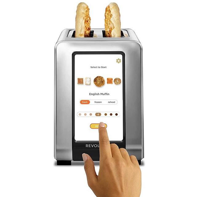 Revolution InstaGLO R180S – UPDATED VERSION. 2-Slice, touchscreen toaster with high-speed smart settings for perfectly toasted breads. Plus, new PANINI MODE for use with Revolution Panini Press. Make crispy, melty sandwiches and quesadillas in your toaster!