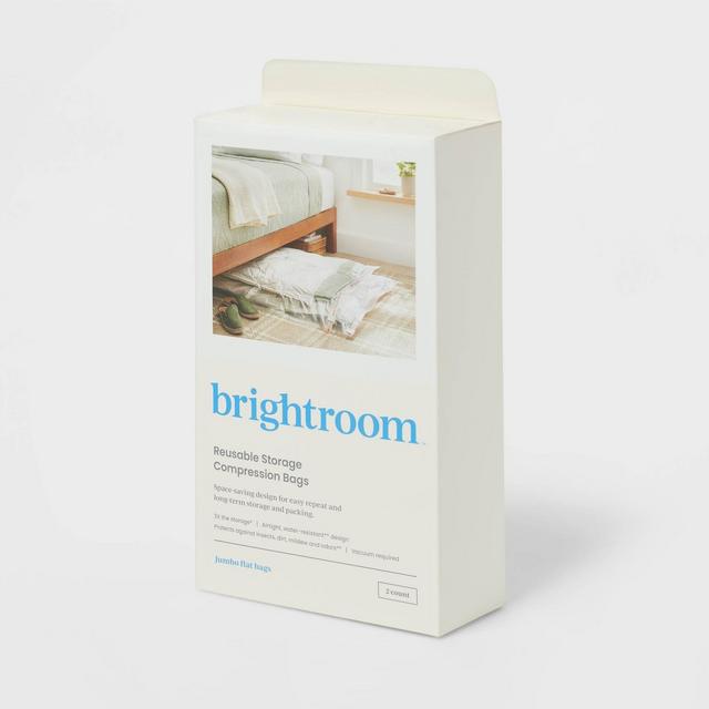 Jumbo 2pc Compression Bags Clear - Brightroom™