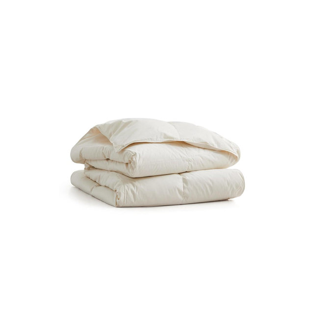 Puredown Lightweight Oversize Down Fiber Blanket with Organic Cotton Cover, Full/Queen