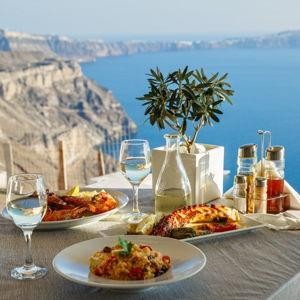 One night dinner in Santorini