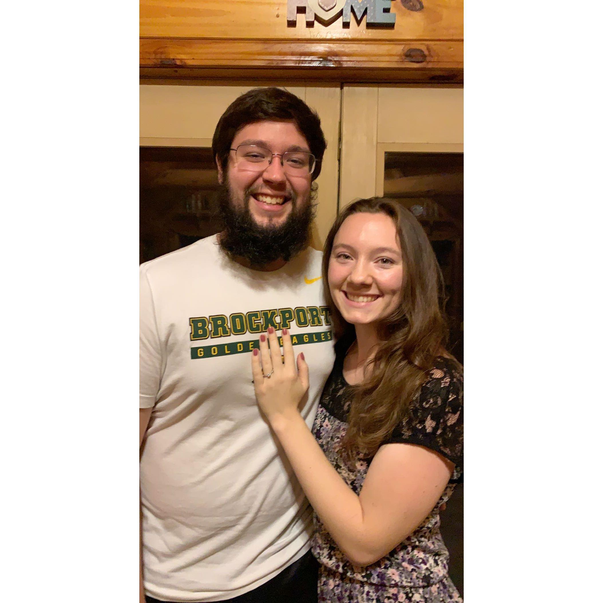 Not long after the proposal at Salmon River Falls!