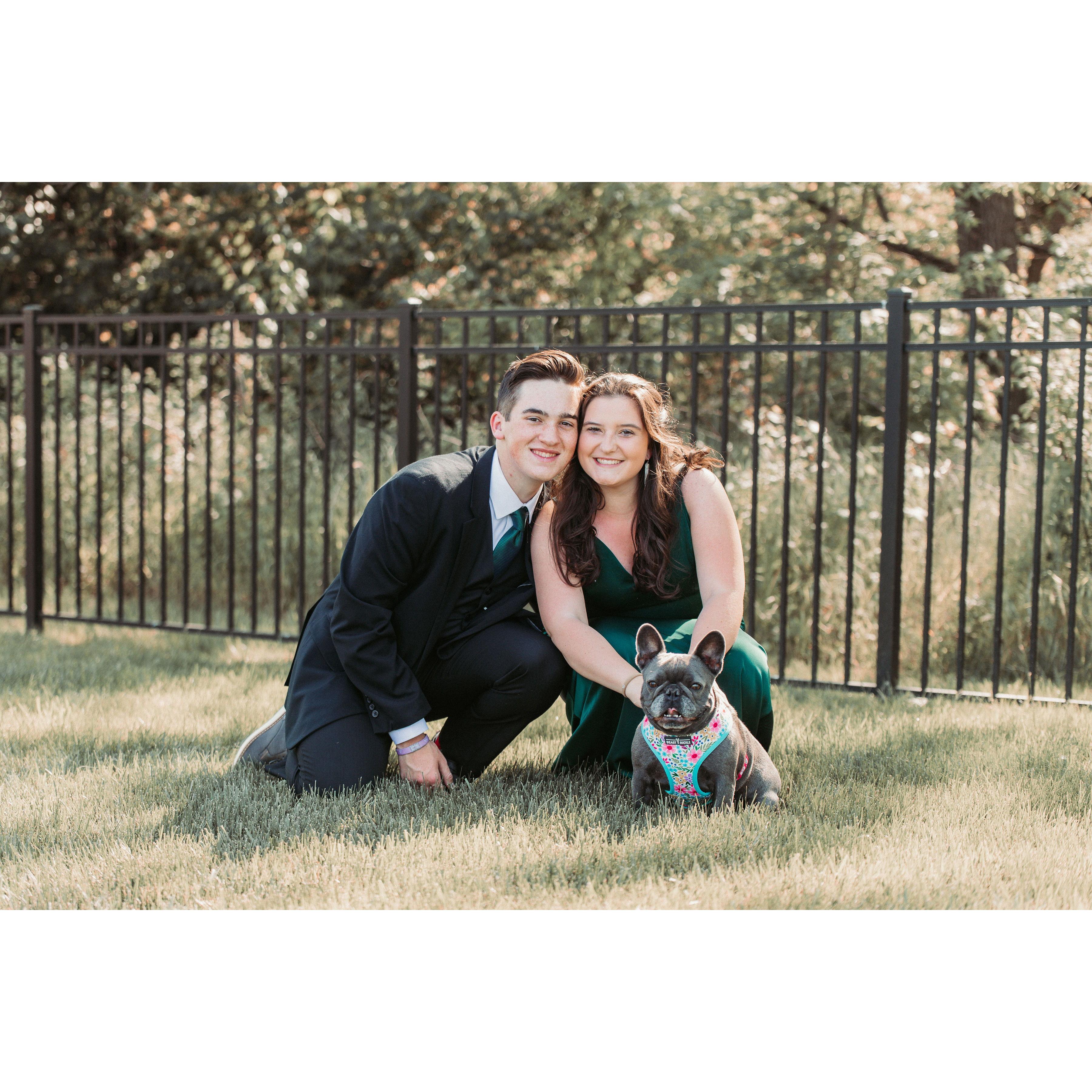 Danny's senior prom (with our favorite French girl)!