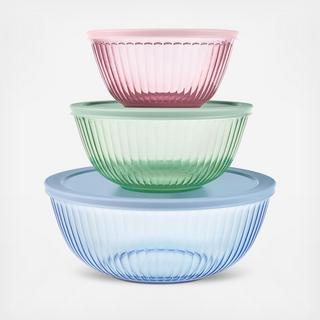 Colors Sculpted Tinted Dreams 6-Piece Mixing Bowl Set