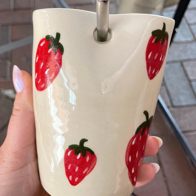 Strawberry Ceramic Cup