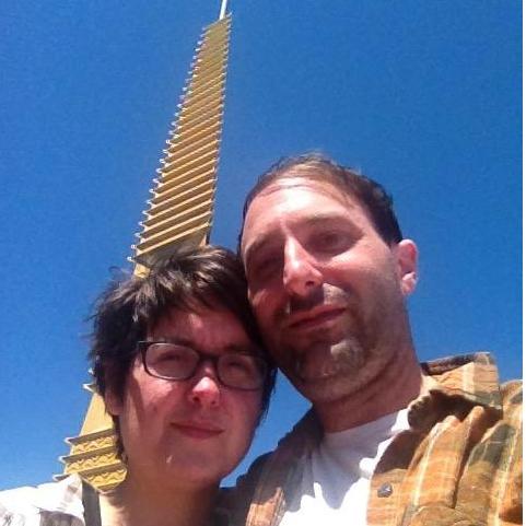 Rocky and Jamie looking cute at the Marin Civic Center.