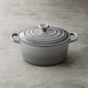 Le Creuset Signature Cast-Iron Round Dutch Oven, 3 1/2-Qt., French Grey