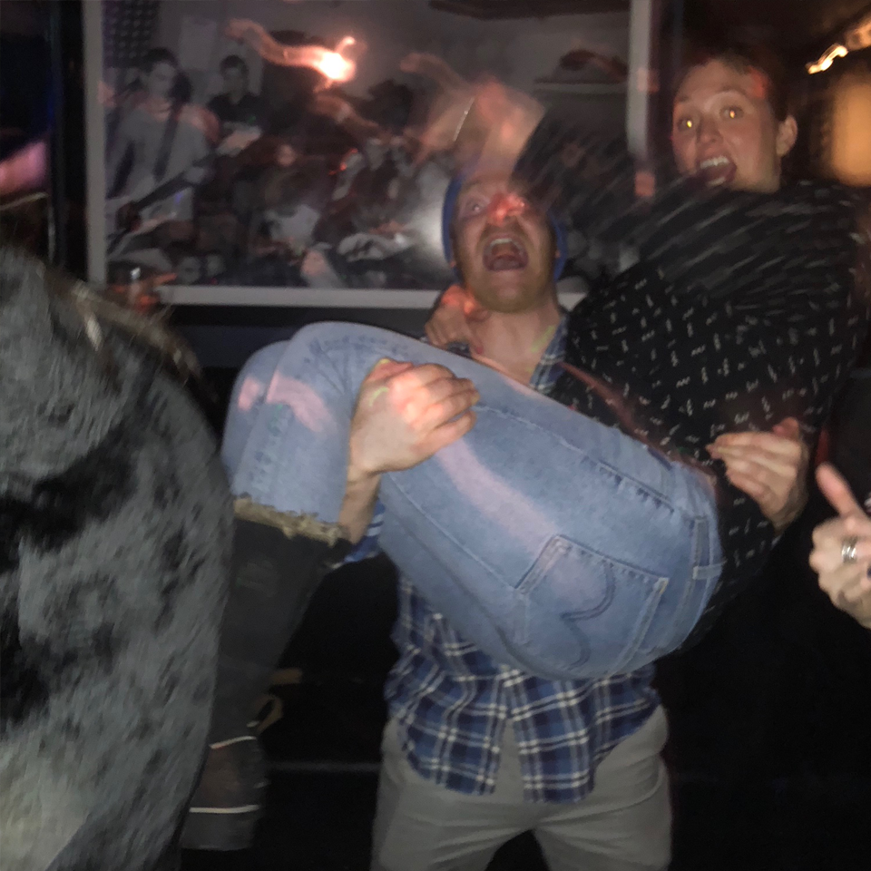 an epic night celebrating our engagement with friends in NYC!