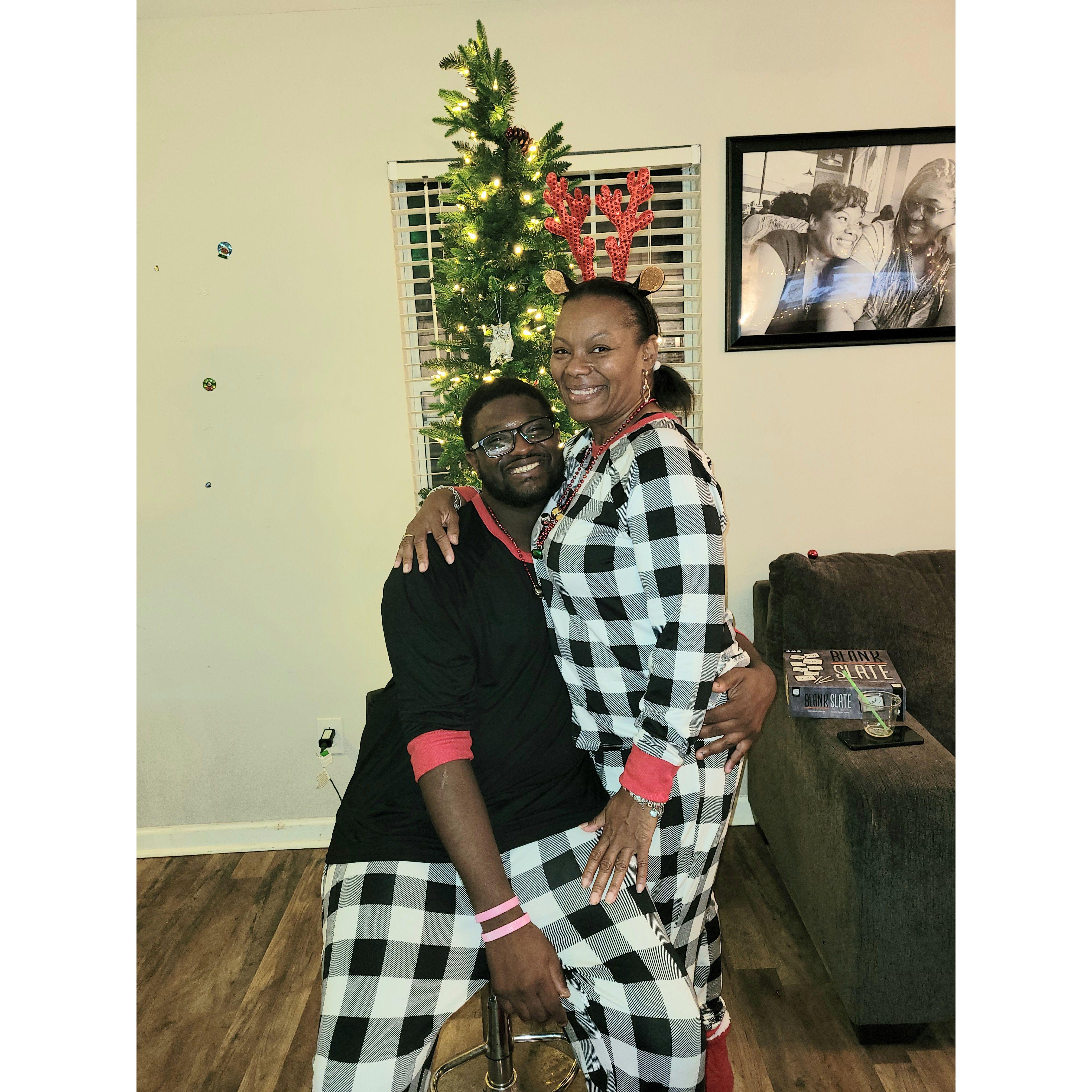First Christmas Pajama Party in our new home.