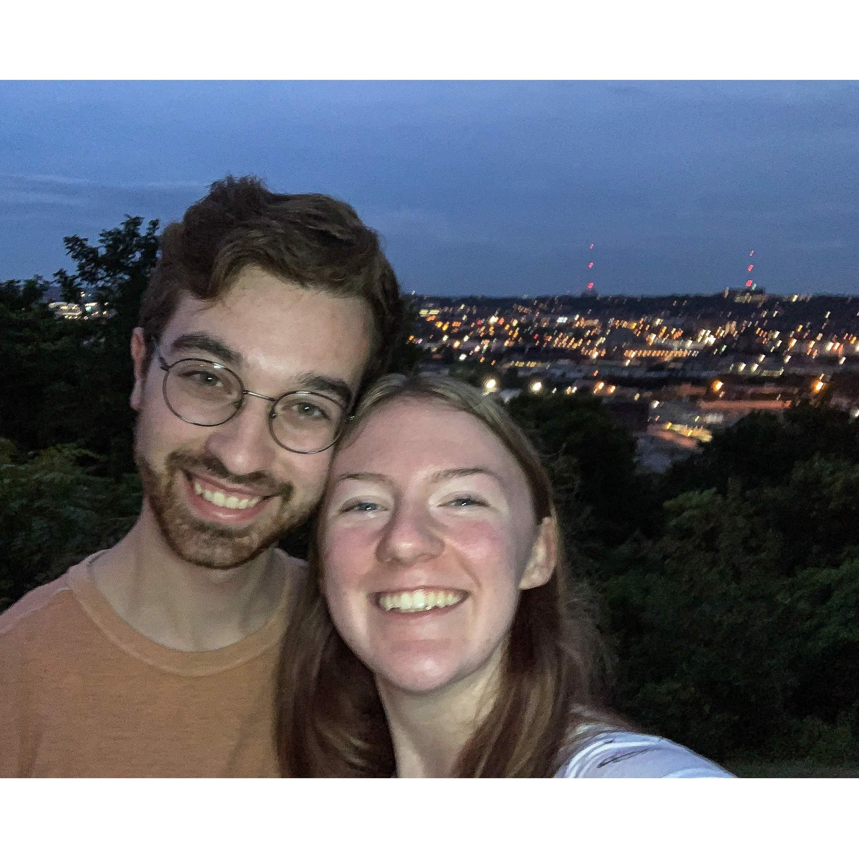 We took a day trip to Cincinnati last summer and managed to pick a restaurant with this view!