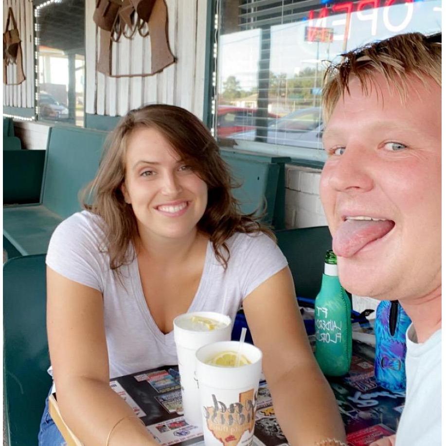 Our first trip together to Oklahoma and made our first pit-stop for lunch.